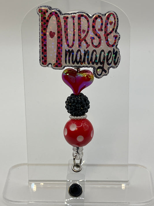 Nurse Manager-Red Polka Dot