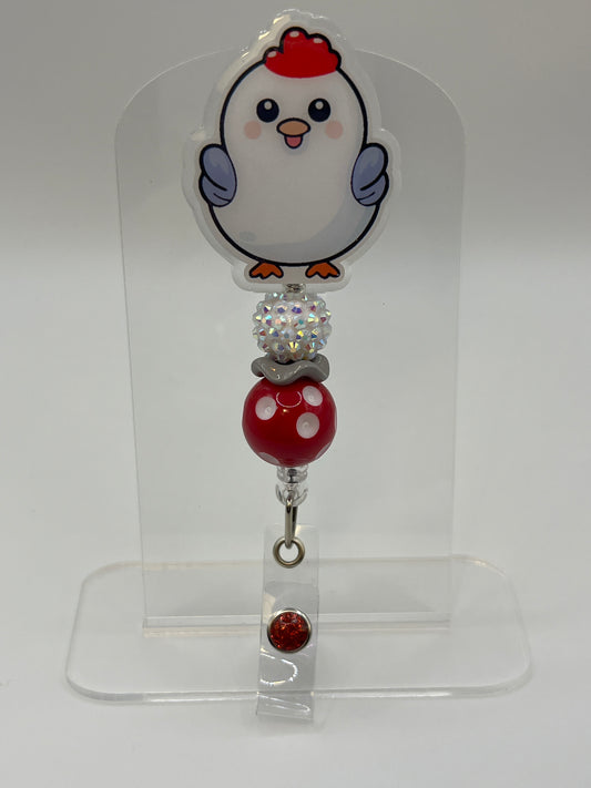 Chicken-Polka Dot Bead