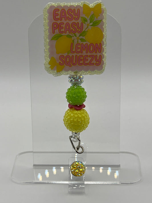 Easy Peasy Lemon Squeezy- Yellow Glitter