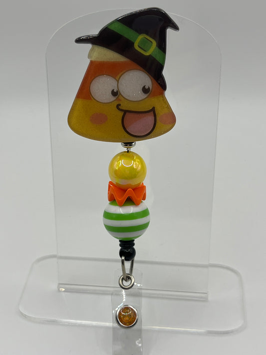 Witchy Candy Corn- Striped Bead