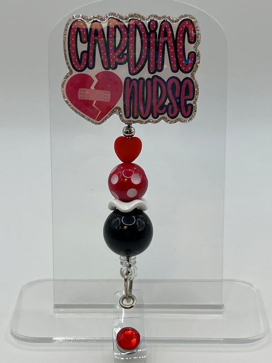 Cardiac Nurse-Red Polka Dot