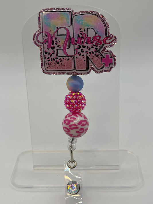 ER Nurse- Pink Cheetah