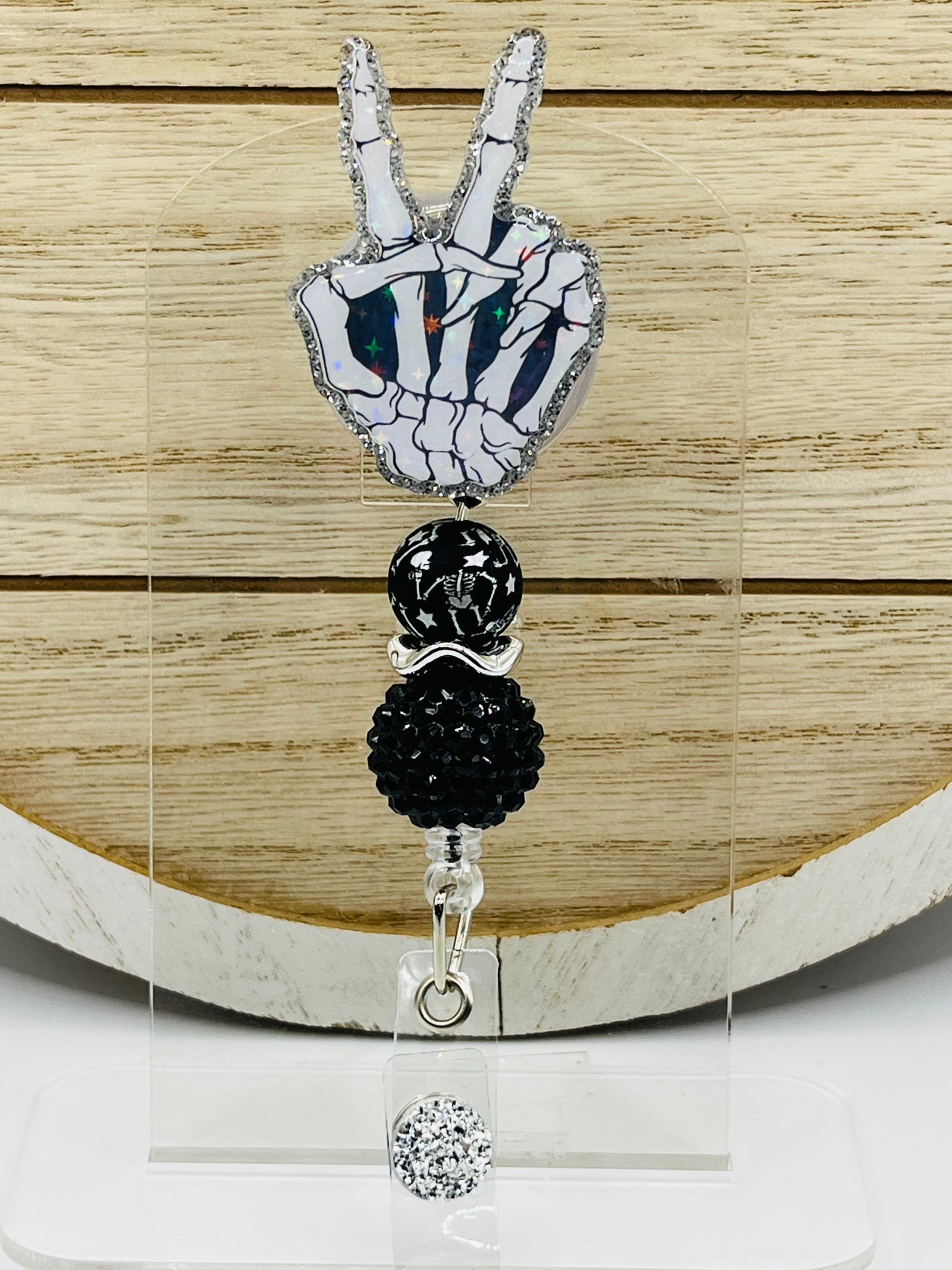 Skeleton Hand-Peace Sign