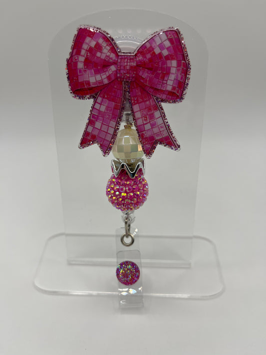 Pink Disco Bow