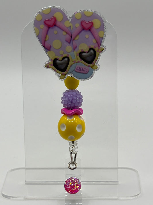 Flip Flops- Yellow Polka Dots