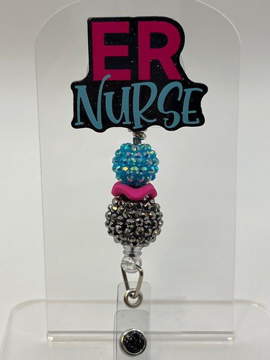 ER NURSE-Black and Pink