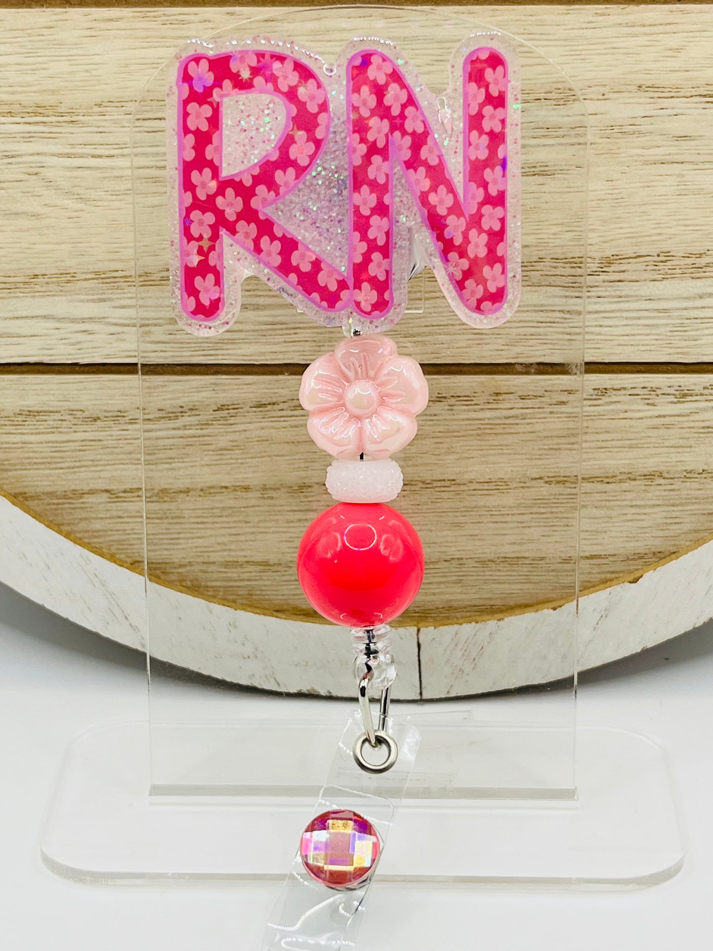 RN-Hot Pink with Light Pink Flower