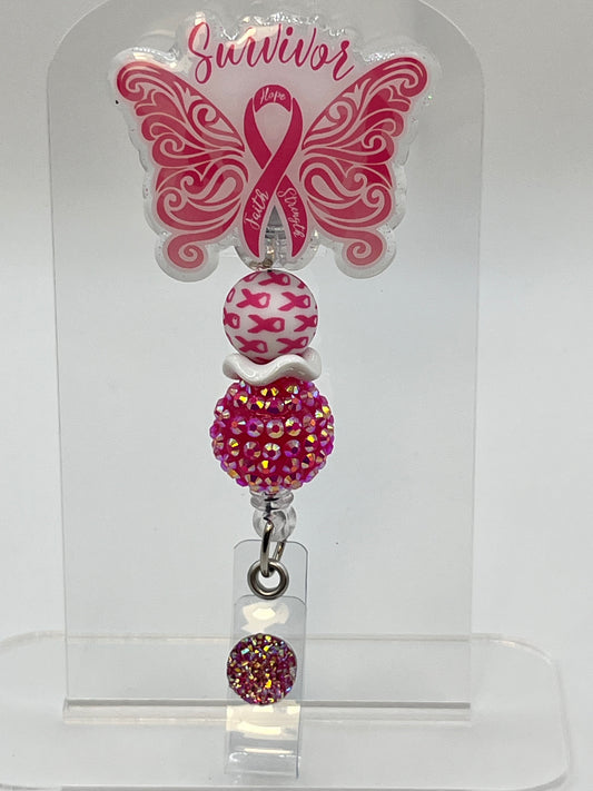Breast Cancer Pink Butterfly-Survivor