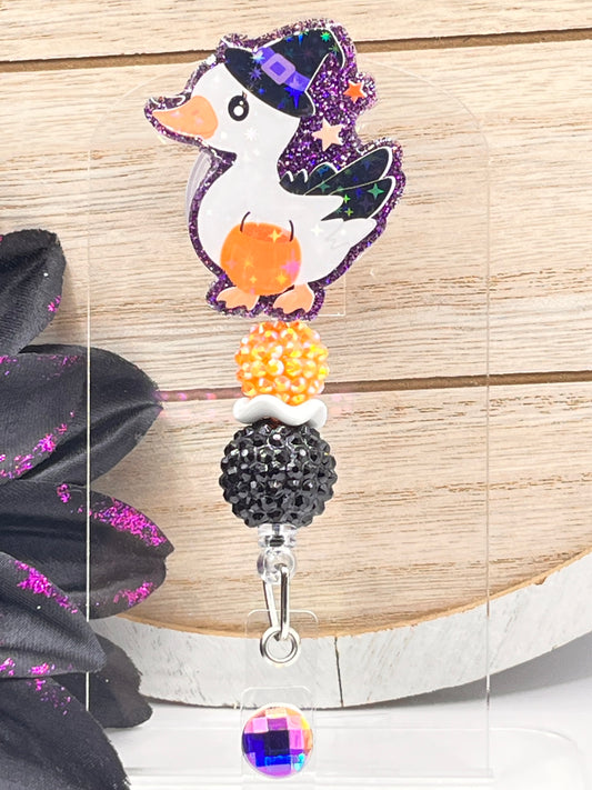 Witchy Goose-Purple Glitter