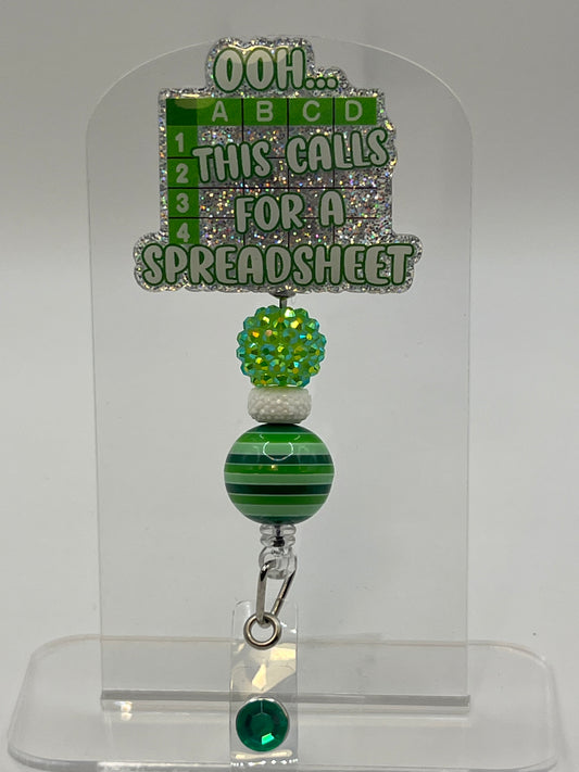 OOH..This Calls for a Spreadsheet