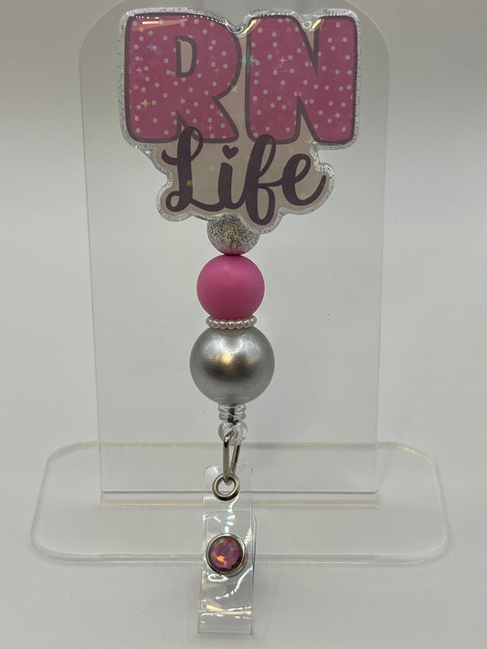 RN Life-Pink Polka Dots