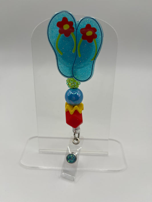 Flowered Flip Flop