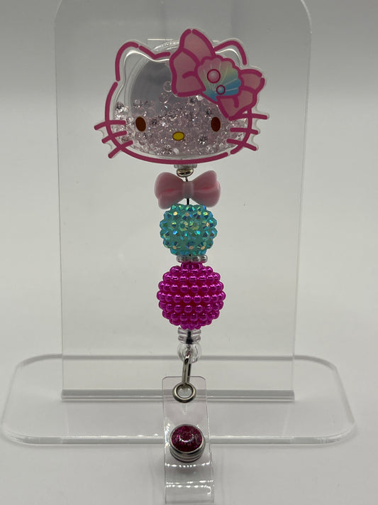 Hello Kitty- Pink Shaker- Pink Bead