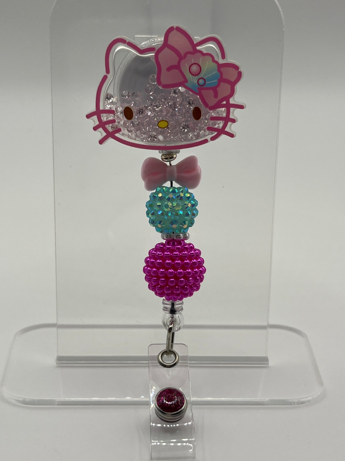 Hello Kitty- Pink Shaker- Pink Bead