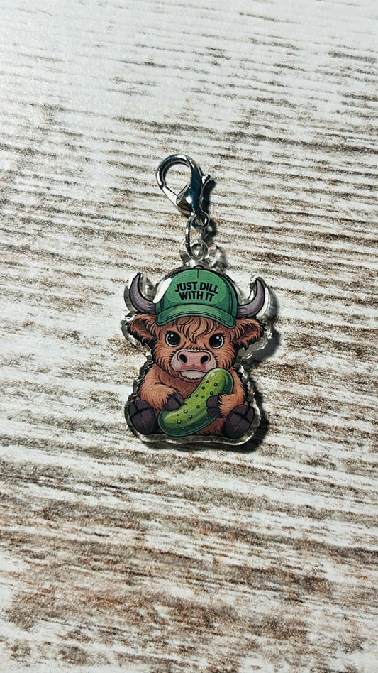 Cow Pickle Charm