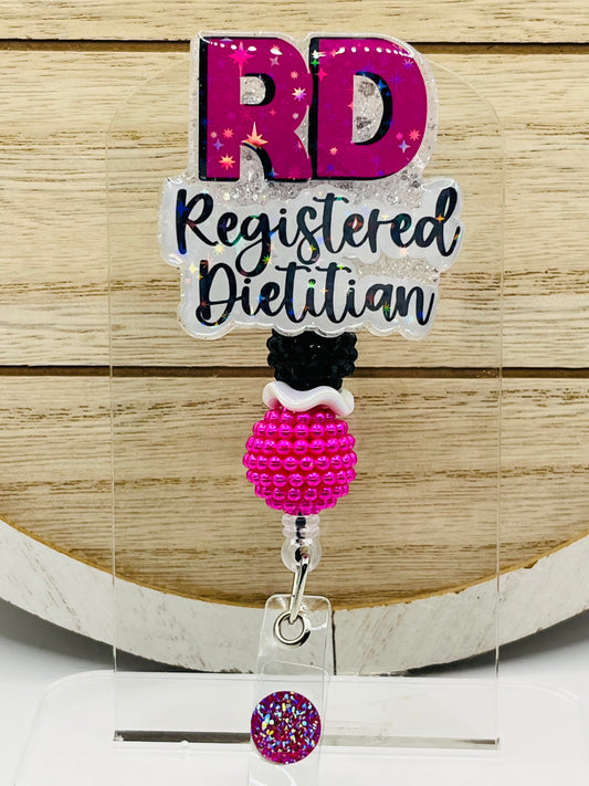 Registered Dietitian- Pink and Black